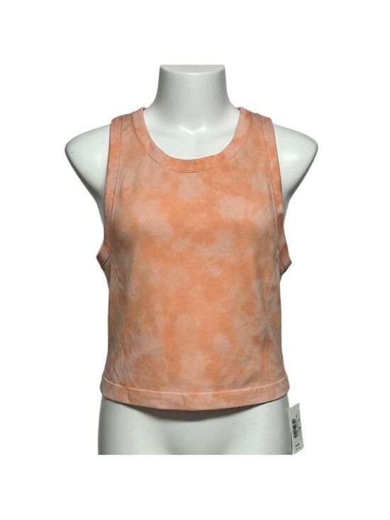 Old Navy Tops - Old Navy Peach Tie-Dye Tank Top Athletic Racerback Crop XL